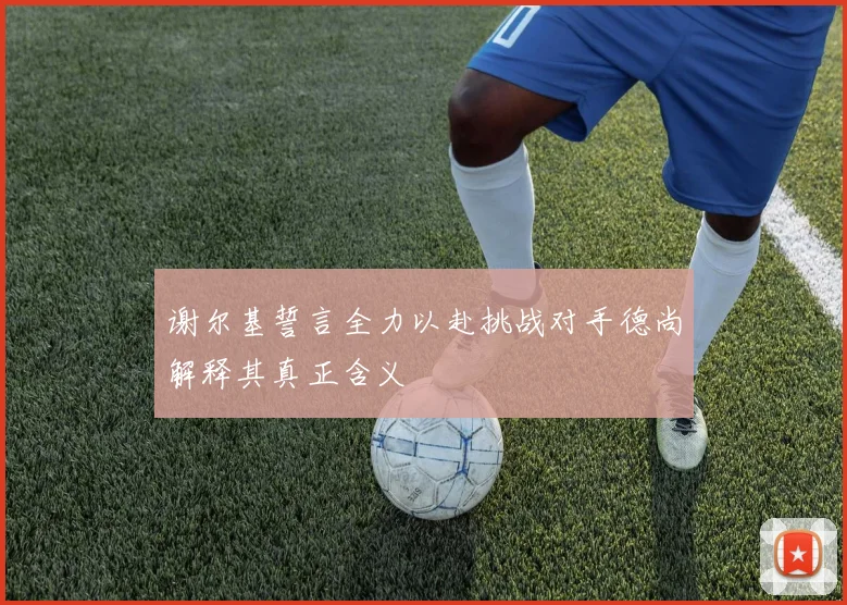 谢尔基誓言全力以赴挑战对手德尚解释其真正含义